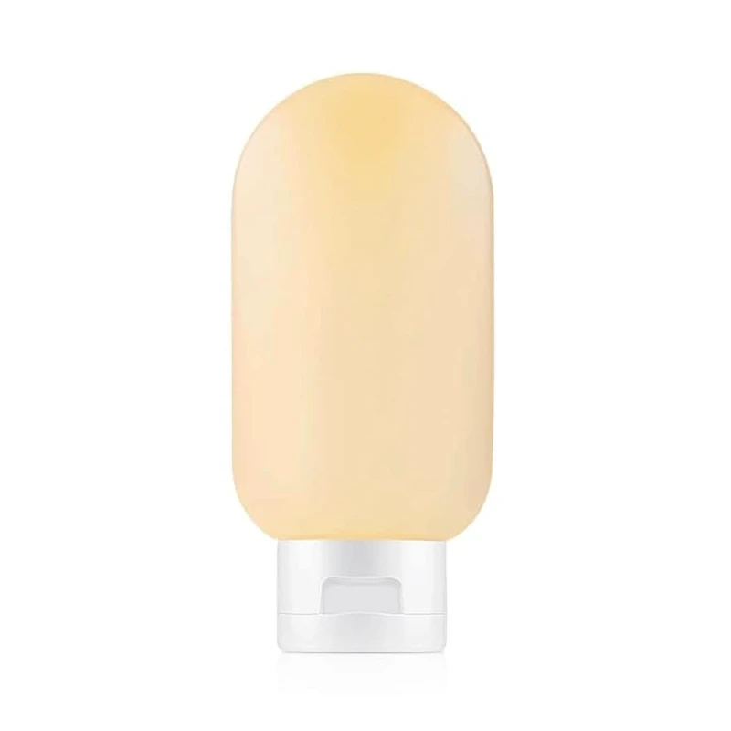 Pojemnik | butelka podróżna wielokrotnego użytku | 60 ml, żółta