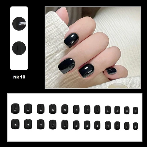 Press On Nails – Paznokcie samoprzylepne z gotowym wzorem | kształt kwadrat