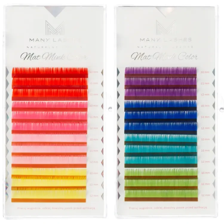 Kolorowe rzęsy do przedłużania Mat Mink Color