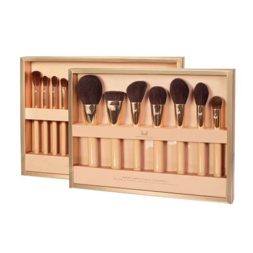 Many Brushes Caramel | Zestaw 22 profesjonalnych pędzli do makijażu 