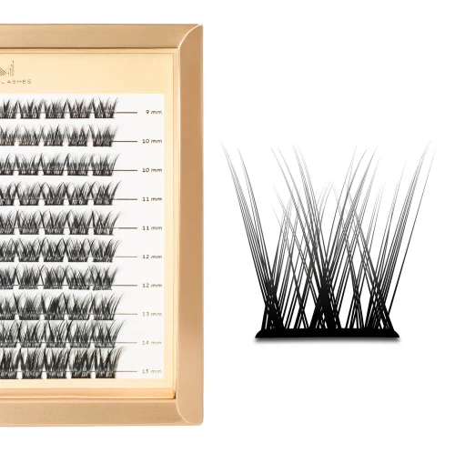 Master Box V-Lashes Wonder | Zestaw kępek  rzęs do makijażu 9-15 mm skręt B-C-CC | Many Lashes