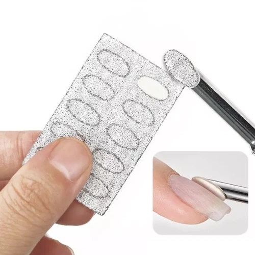 Samoprzylepne naklejki ścierne do radełka | manicure i pedicure | 50 szt.
