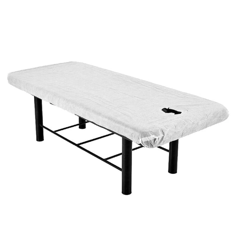 Jednorazowe prześcieradła z włókniny 100 x 215 cm, białe