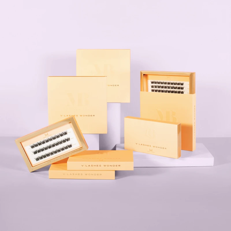 Master Box V-Lashes Wonder | Zestaw kępek rzęs do makijażu zdjęcie stylizowane