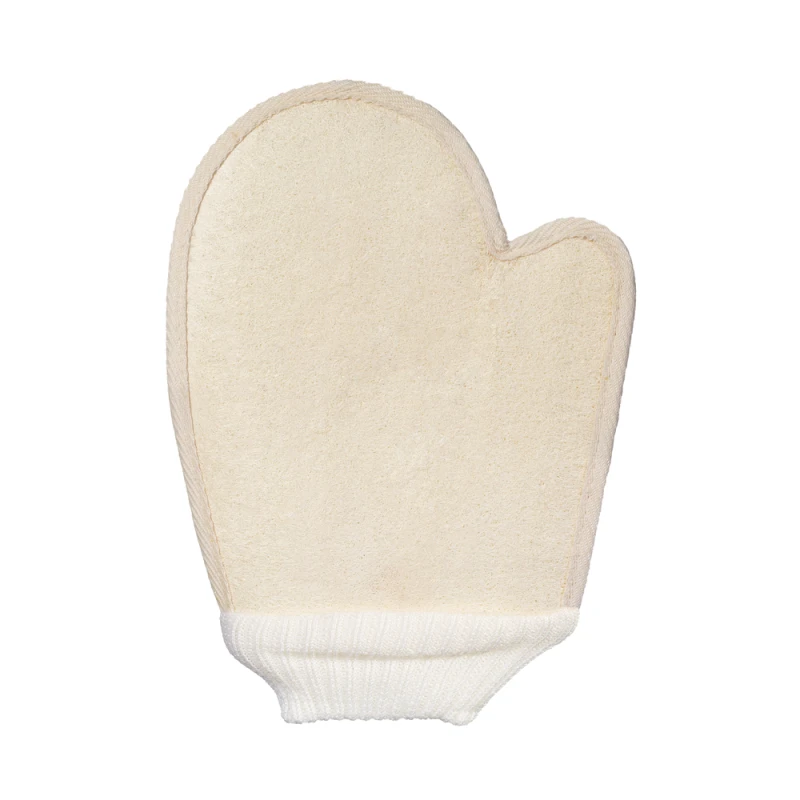 Loofah Exfoliating Bath Mitt | peelingująca rękawica do ciała – luffa i bawełna.webp