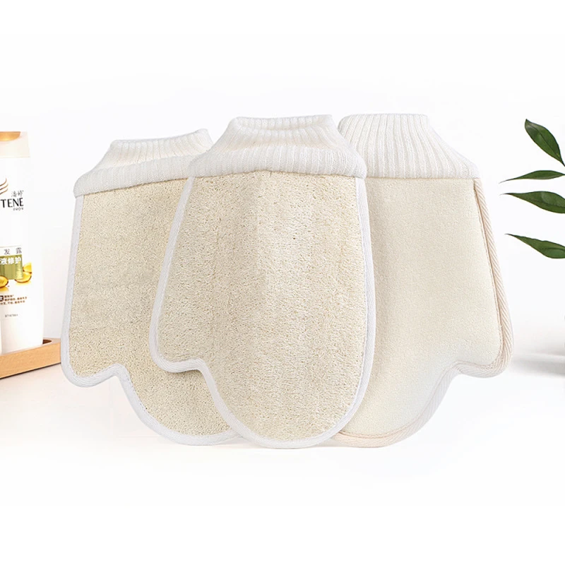 Loofah Exfoliating Bath Mitt | peelingująca rękawica do ciała – luffa i bawełna.webp