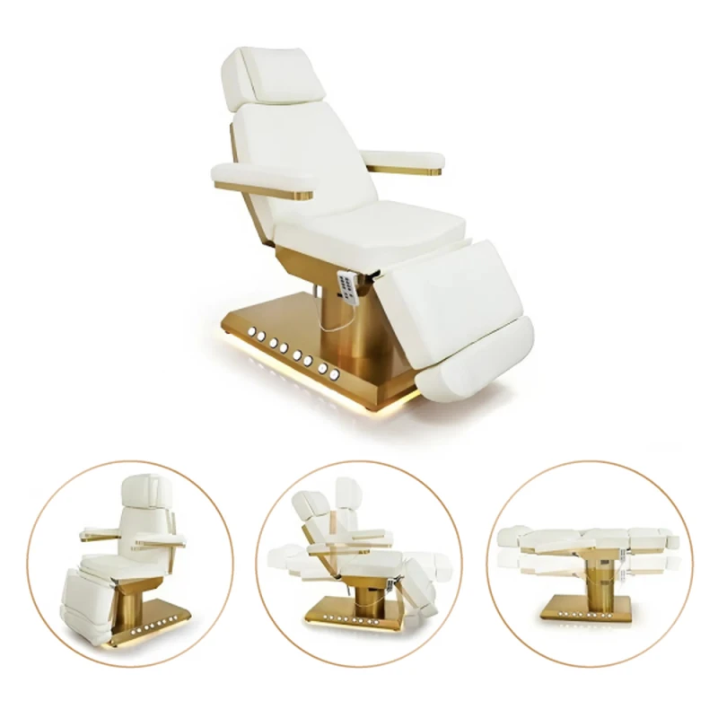 Elektryczny fotel kosmetyczny Prestige Gold _pozycje