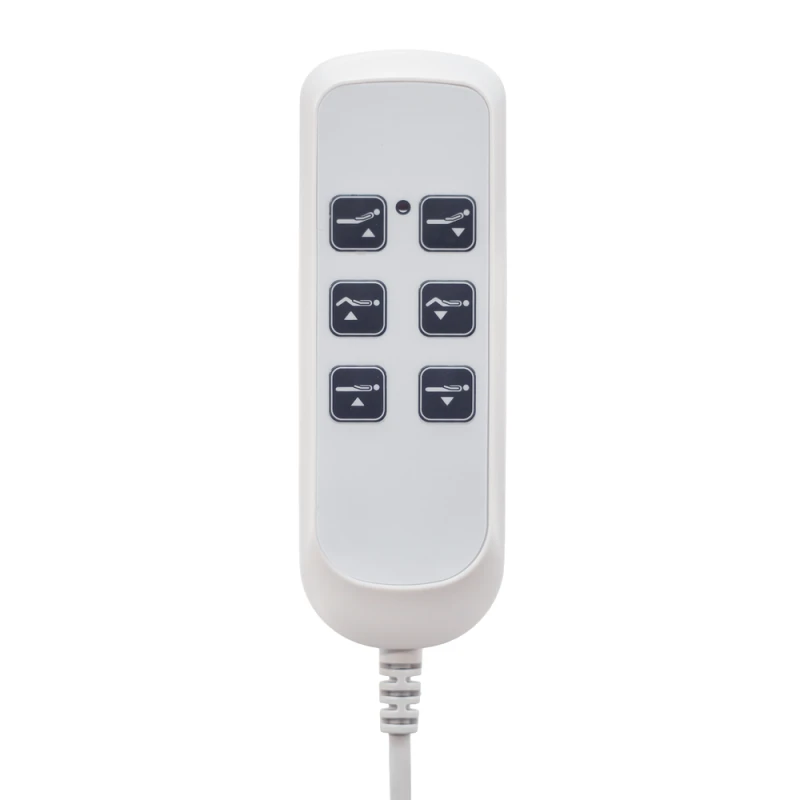 Elektryczne łóżko | fotel kosmetyczny | PREMIUM biały | 3 silniki z pilotem