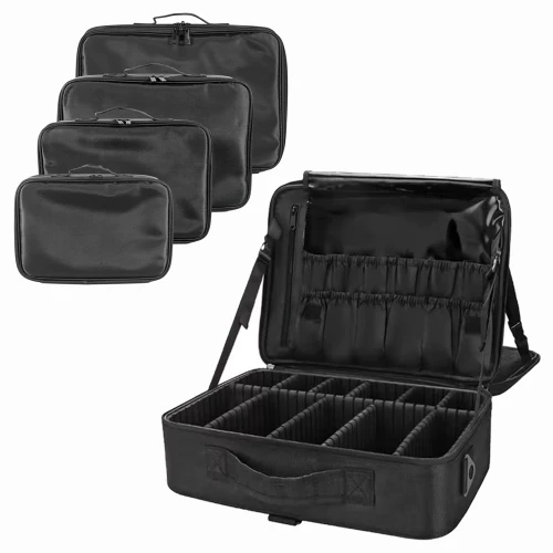 Kosmetyczka modułowa dwuwarstwowa | organizer mobilny | S-XL