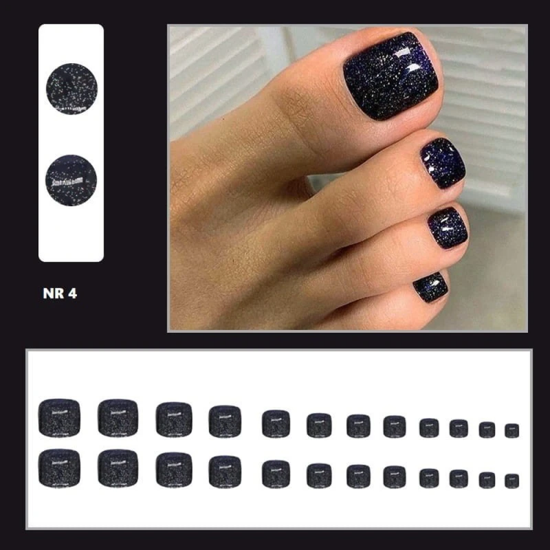 Press on Nails | gotowe wzory | paznokcie samoprzylepne | pedicure_4