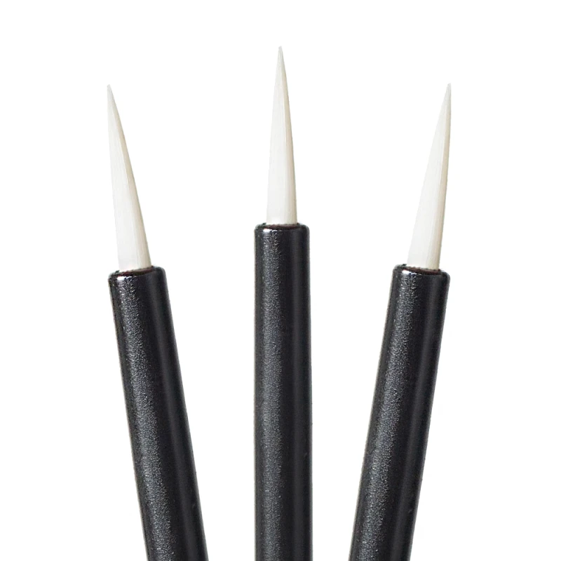 Aplikatory do eyelinera w kartoniku | 50 sztuk | jednorazowe | precyzyjne_białe