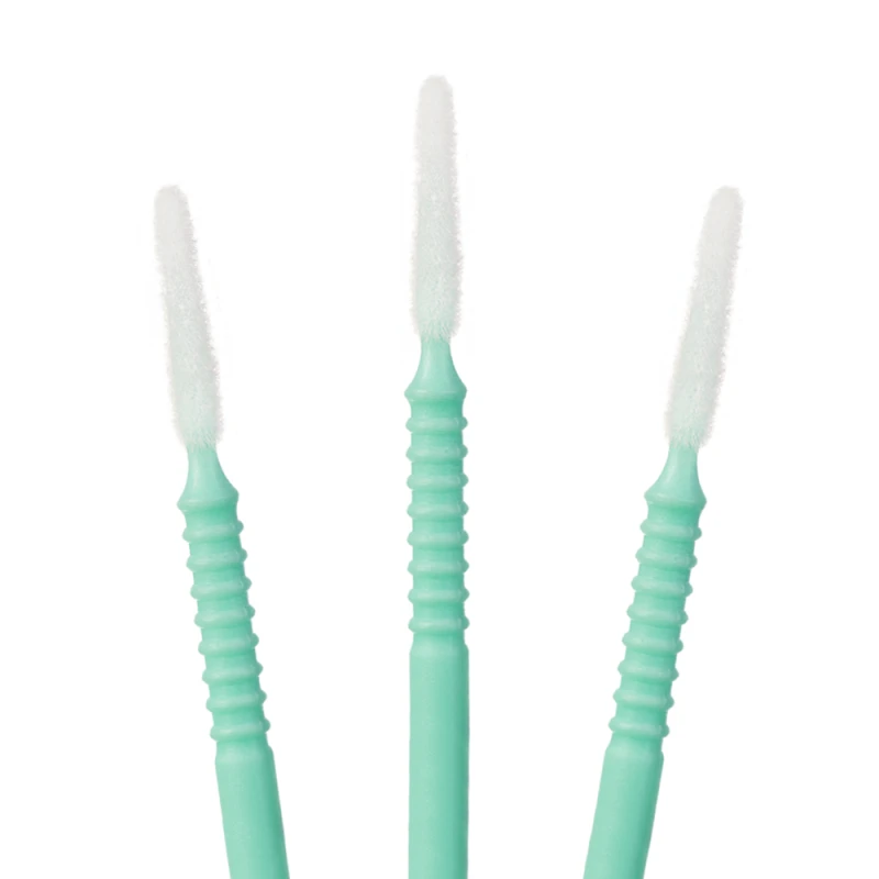 Microbrush | mikroaplikatory do rzęs z długą główką | 100 sztuk_miętowe