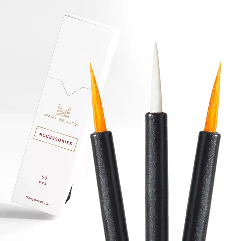 Aplikatory do eyelinera w kartoniku | 50 sztuk | jednorazowe | precyzyjne