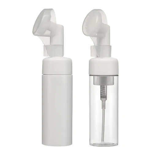 Butelka pianotwórcza do oczyszczania twarzy | silikonowa szczoteczka | 100 ml
