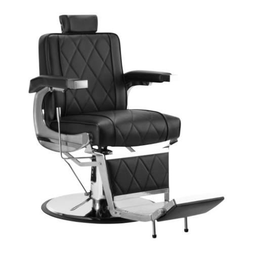 Fotel barberski VINTAGE | fryzjerski | z podnóżkiem i regulacją