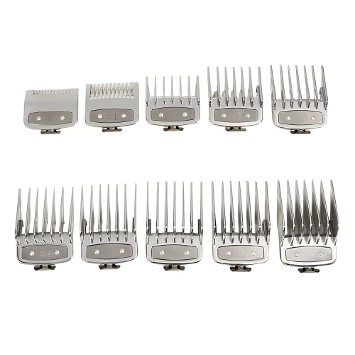 Zestaw 10 nakładek do maszynki fryzjerskiej | 1,5 mm do 25 mm