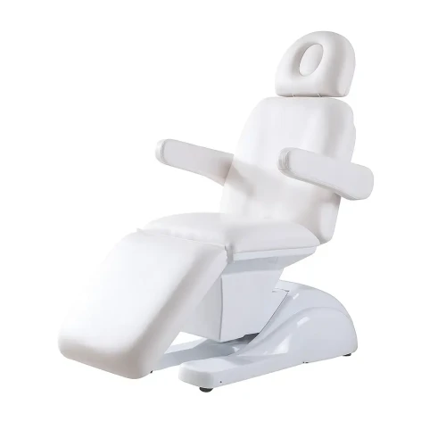  Elektryczne łóżko | fotel kosmetyczny Classic Comfort | 4 silniki z pilotem | BIAŁY