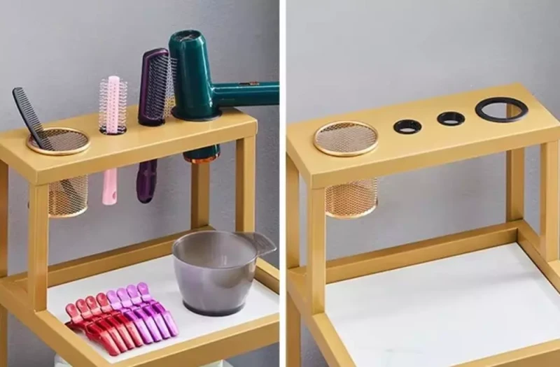 Wózek Beauty Gold Duo - organizer fryzjersko - kosmetyczny
