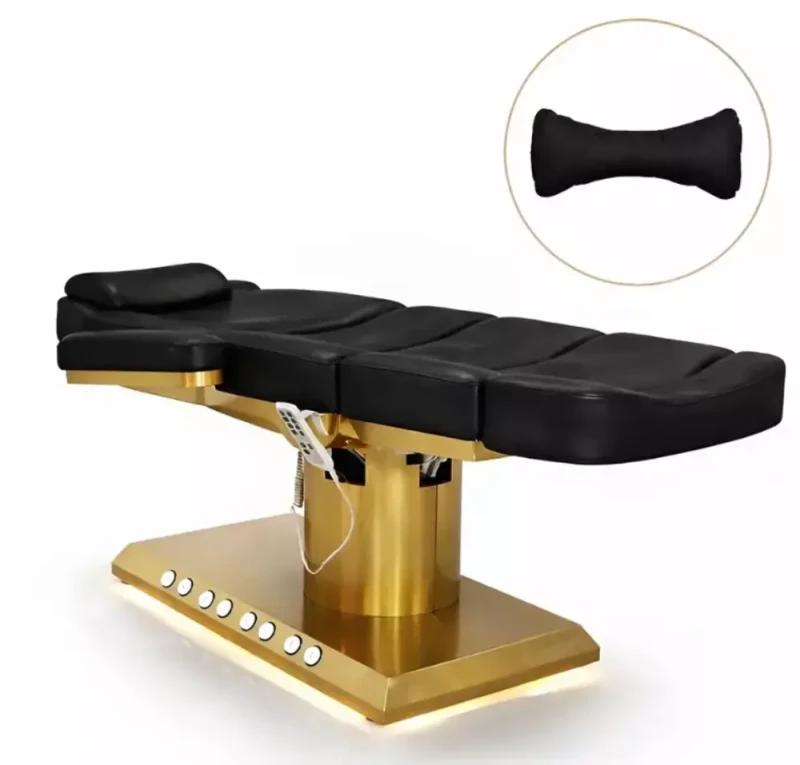 Elektryczne łóżko | fotel kosmetyczny Prestige Gold | CZARNY.webp