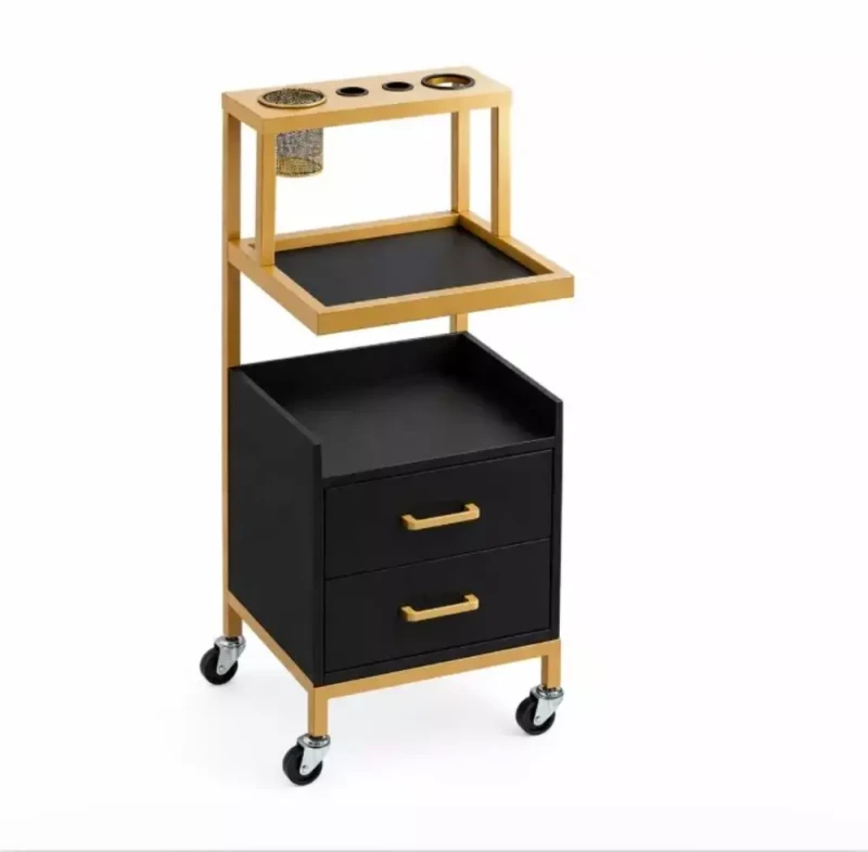 Wózek Beauty Gold Duo - organizer fryzjersko - kosmetyczny