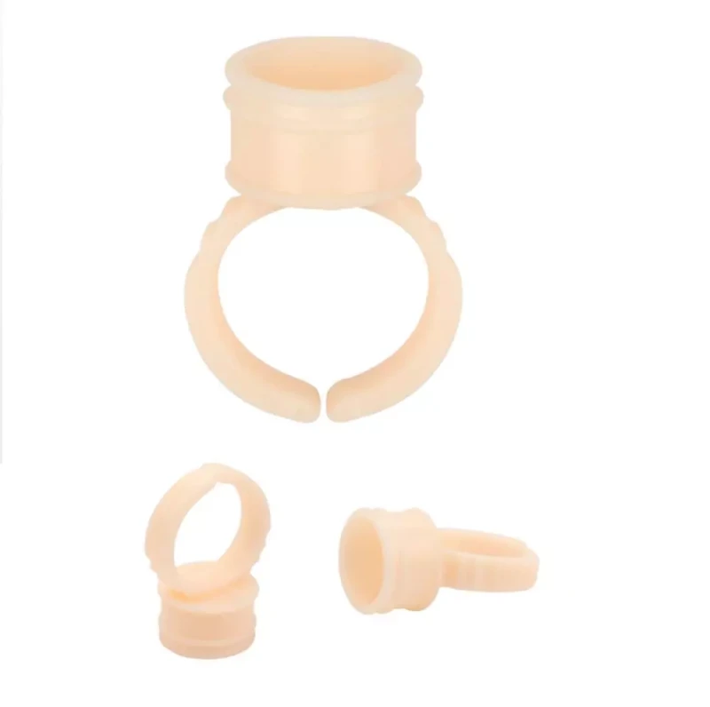 Silikonowy pierścionek na pigment / klej - 100 szt