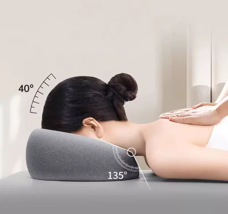 Ergonomiczna poduszka pod twarz do masażu i zabiegów kosmetycznych