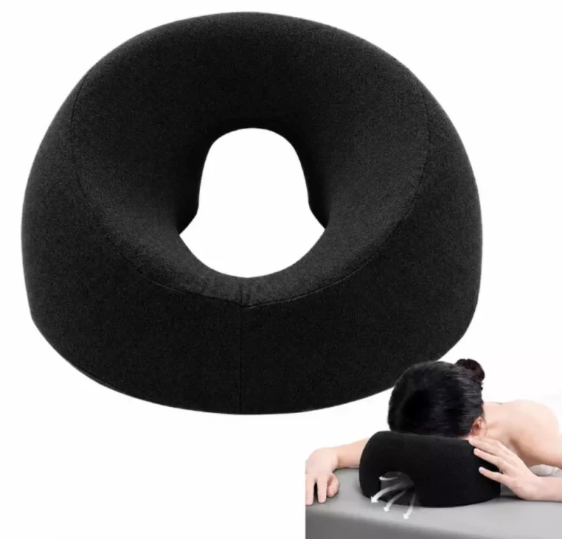 Ergonomiczna poduszka pod twarz do masażu i zabiegów kosmetycznych