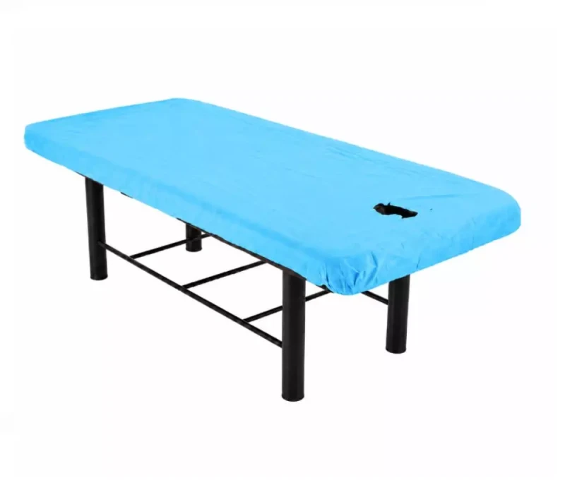 Jednorazowe prześcieradła z włókniny 100 x 215 cm niebieskie