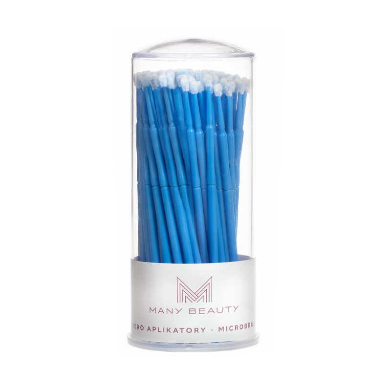 Microbrush | mikroaplikatory do rzęs niebieskie