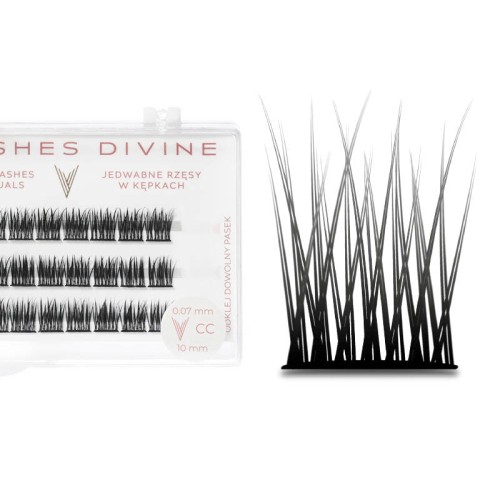 Rzęsy kępki - V-Lashes DIVINE | skręt B-C-CC