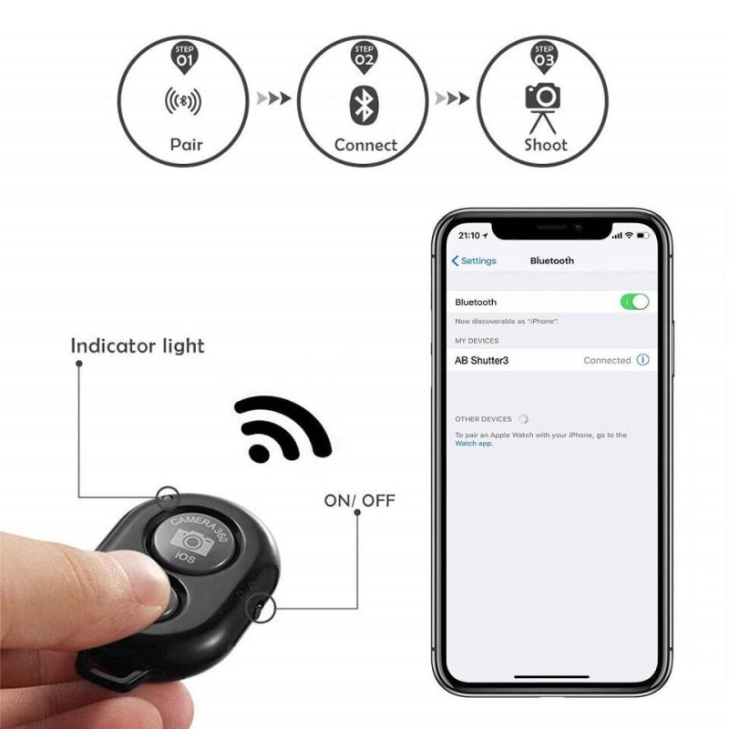 Lampa pierścieniowa ze statywem na telefon, pilot