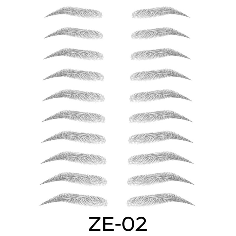 Sztuczne brwi | tatuaże na brwi | naklejki ZE-02