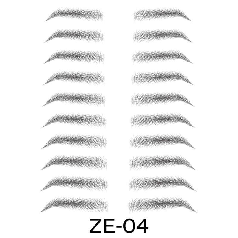 Sztuczne brwi | tatuaże na brwi | naklejki ZE-04