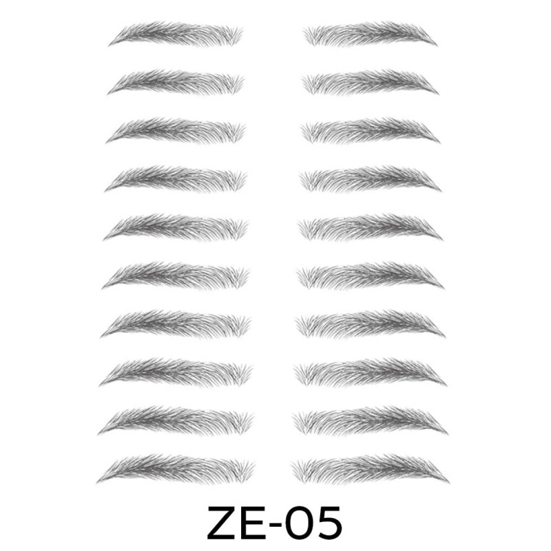 Sztuczne brwi | tatuaże na brwi | naklejki ZE-05