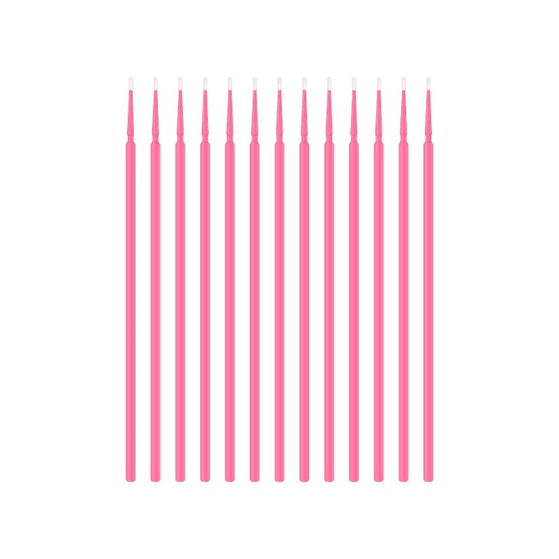 Microbrush | mikroaplikatory do rzęs różowe