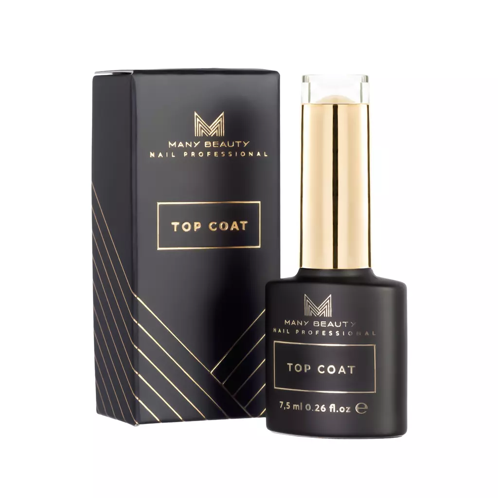 Top do lakierów hybrydowych | TOP COAT UV LED | 7,5 ml