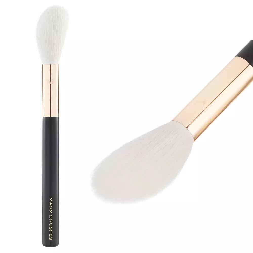 MB-03 | Ścięty pędzel do rozświetlacza | różu | bronzera | Premium Goat Hair |Many Brushes Essentials