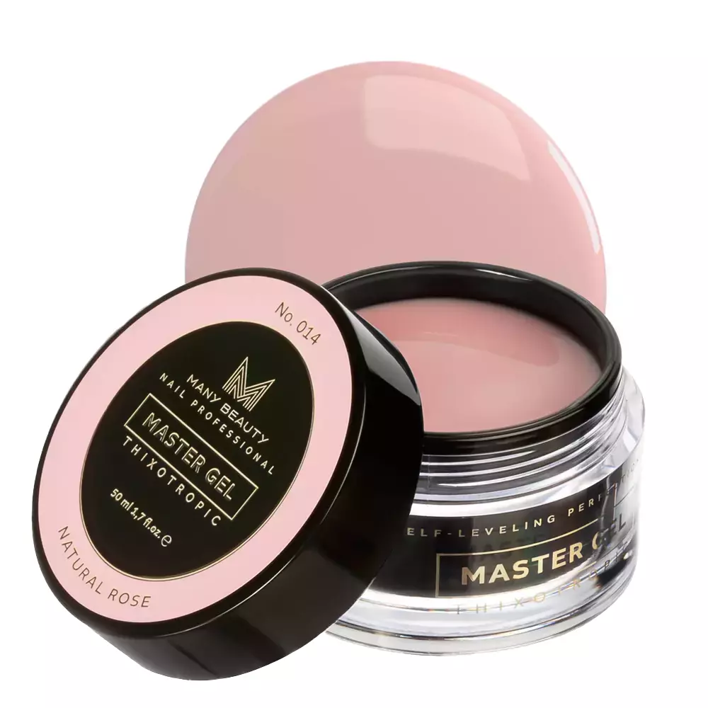 MASTER GEL | Naturalny żel budujący do paznokci | No. 014 NATURAL ROSE | 50ml
