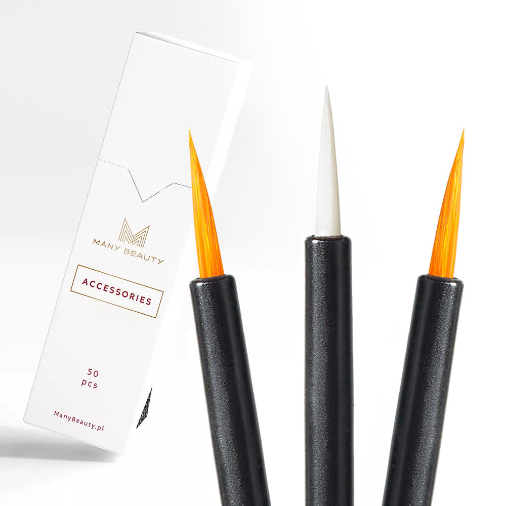 Aplikatory do eyelinera w kartoniku | 50 sztuk | jednorazowe | precyzyjne